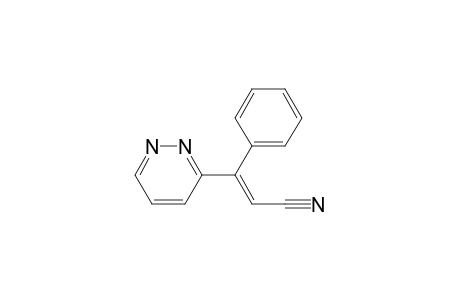 (E)-3-phenyl-3-(3'-pyridazinyl) propenenitrile