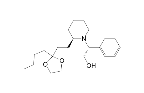 1-Piperidineethanol, 2-[2-(2-butyl-1,3-dioxolan-2-yl)ethyl]-.beta.-phenyl-, [1R-(R*,R*)]-