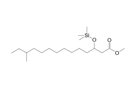 anteiso-isomer of .beta.-hydroxy C15 fatty acid methyl ester, TMS Ether