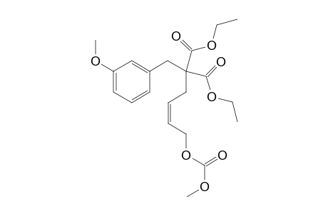 Diethyl 2-(3-methoxybenzyl)-2-(4-(methoxycarbonyloxy)but-2-enyl)malonate