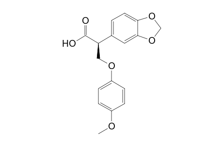 [2S]-(+)-2-(3,4-Methylenedioxyphenyl)-3-(4-methoxyphenyloxy)propanoic acid