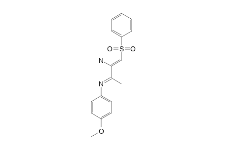 (1E,3Z)-3-AMINO-1-(4-METHOXYPHENYL)-2-METHYL-4-(PHENYLSULFONYL)-1-AZABUTA-1,3-DIENE