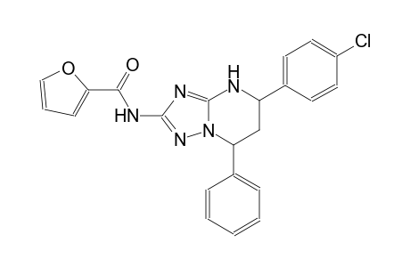 N-[5-(4-chlorophenyl)-7-phenyl-4,5,6,7-tetrahydro[1,2,4]triazolo[1,5-a]pyrimidin-2-yl]-2-furamide