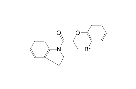 1H-indole, 1-[2-(2-bromophenoxy)-1-oxopropyl]-2,3-dihydro-