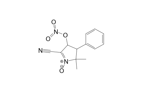 2H-Pyrrole-5-carbonitrile, 3,4-dihydro-2,2-dimethyl-4-(nitrooxy)-3-phenyl-, 1-oxide