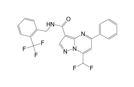 7-(difluoromethyl)-5-phenyl-N-[2-(trifluoromethyl)benzyl]pyrazolo[1,5-a]pyrimidine-3-carboxamide