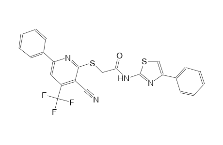 acetamide, 2-[[3-cyano-6-phenyl-4-(trifluoromethyl)-2-pyridinyl]thio]-N-(4-phenyl-2-thiazolyl)-