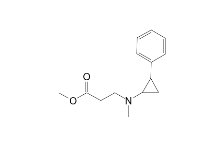 Methyl 3-[N-methyl-N-(trans-2-phenylcyclopropyl)amino]propanoate