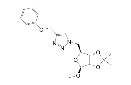 1-O-METHYL-2,3-O-ISOPROPYLIDENE-5-(4-PHENOXYMETHYL-1-H-1,2,3-TRIAZOL-1-YL)-BETA-D-RIBOFURANOSE