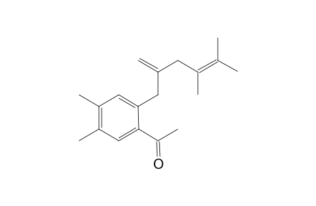 1-(2-(4,5-Dimethyl-2-methylenehex-4-enyl)-4,5-dimethylphenyl)-ethanone
