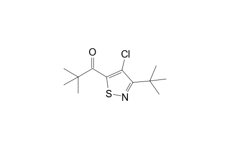 1-(3-tert-butyl-4-chloranyl-1,2-thiazol-5-yl)-2,2-dimethyl-propan-1-one