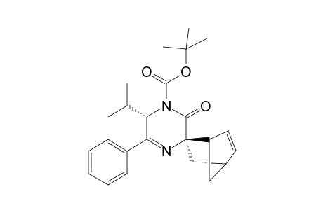 6-Isopropyl-5-phenyl-1-(tert-butoxycarbonyl)-1,2,3,6-tetrahydropyrazin-2-one-3-spiro-1'-bicyclo[2.2.1]hept-3'-ene