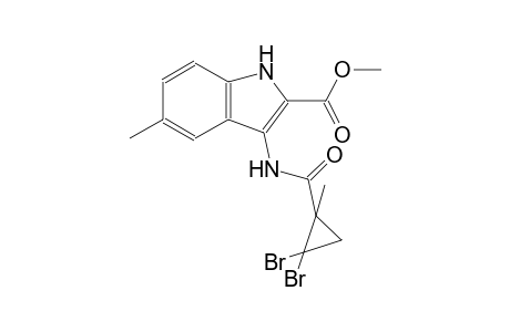 methyl 3-{[(2,2-dibromo-1-methylcyclopropyl)carbonyl]amino}-5-methyl-1H-indole-2-carboxylate