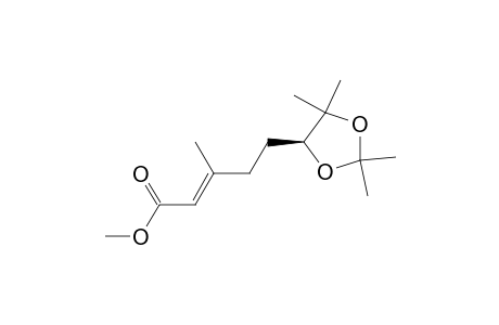 2-Pentenoic acid, 3-methyl-5-(2,2,5,5-tetramethyl-1,3-dioxolan-4-yl)-, methyl ester, [S-(E)]-
