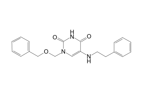 1-(benzoxymethyl)-5-(phenethylamino)pyrimidine-2,4-quinone