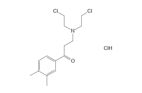 3-[BIS(2-CHLOROETHYL)AMINO]-3',4'-DIMETHYLPROPIOPHENONE, HYDROCHLORIDE
