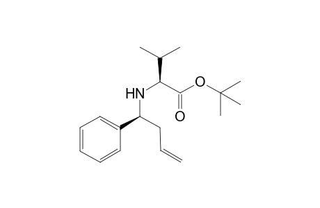 (2S)-3-methyl-2-[[(1S)-1-phenylbut-3-enyl]amino]butanoic acid tert-butyl ester
