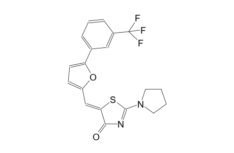 (5Z)-2-(1-pyrrolidinyl)-5-({5-[3-(trifluoromethyl)phenyl]-2-furyl}methylene)-1,3-thiazol-4(5H)-one