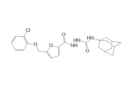 N-(1-adamantyl)-2-{5-[(2-chlorophenoxy)methyl]-2-furoyl}hydrazinecarboxamide