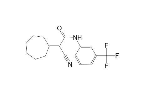 2-cyano-2-cycloheptylidene-N-[3-(trifluoromethyl)phenyl]acetamide