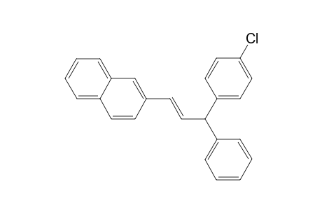 (E)-2-(3-(4-chlorophenyl)-3-phenylprop-1-en-1-yl)naphthalene