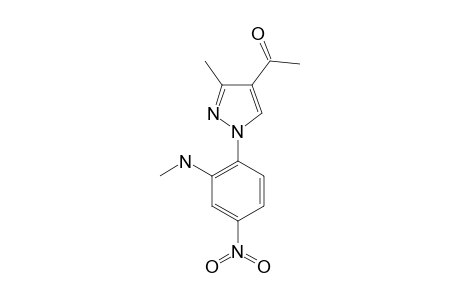 2-(4-ACETYL-3-METHYL-PYRAZOL-1-YL)-N-METHYL-5-NITRO-ANILINE