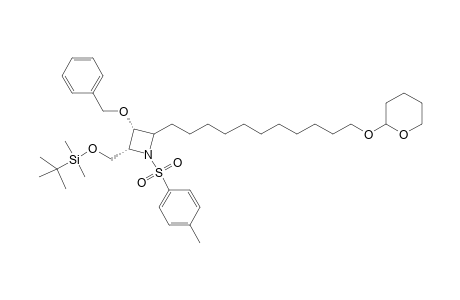 (2R,3R,4S)-2-tert-Butyldimethylsilyloxy-3-benzyloxy-4-(11'-tetrahydropyranyloxyundecyl)-N-p-tolylsulfonylazetidine