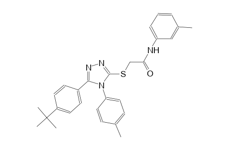 2-{[5-(4-tert-butylphenyl)-4-(4-methylphenyl)-4H-1,2,4-triazol-3-yl]sulfanyl}-N-(3-methylphenyl)acetamide