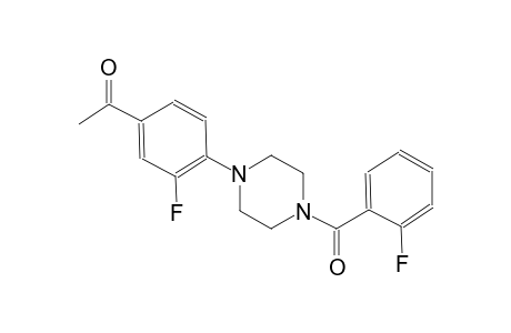 1-{3-fluoro-4-[4-(2-fluorobenzoyl)-1-piperazinyl]phenyl}ethanone