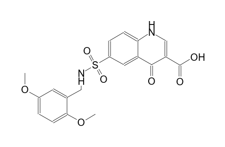 6-{[(2,5-dimethoxybenzyl)amino]sulfonyl}-4-oxo-1,4-dihydro-3-quinolinecarboxylic acid