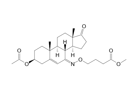 7,17-Dioxoandrost-5-en-3.beta.-yl acetate - 7-{O-[3'-(methoxycarbonyl)propyl]}oxime
