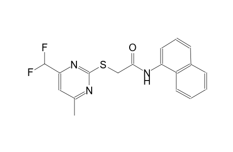 2-{[4-(difluoromethyl)-6-methyl-2-pyrimidinyl]sulfanyl}-N-(1-naphthyl)acetamide