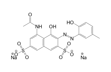 Disodium 5-(acetylamino)-4-hydroxy-3-[(E)-(2-hydroxy-5-methylphenyl)diazenyl]naphthalene-2,7-disulfonate