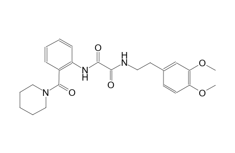 ethanediamide, N~1~-[2-(3,4-dimethoxyphenyl)ethyl]-N~2~-[2-(1-piperidinylcarbonyl)phenyl]-
