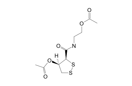 CASSIPOUREAMIDE-A-DIACETATE;N-(2-ACETYLOXYETHYL)-4-ACETYLOXY-1,2-DITHIOLANE-3-CARBOXAMIDE