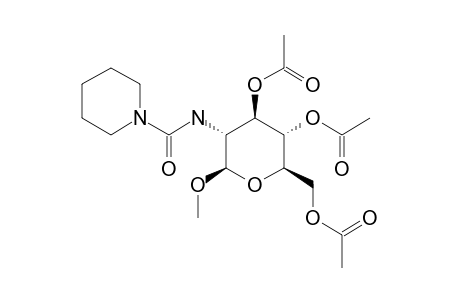 METHYL-3,4,6-TRI-O-ACETYL-2-DEOXY-2-(3'-N-PIPERIDINYLURIDO)-BETA-D-GLUCOPYRANOSIDE