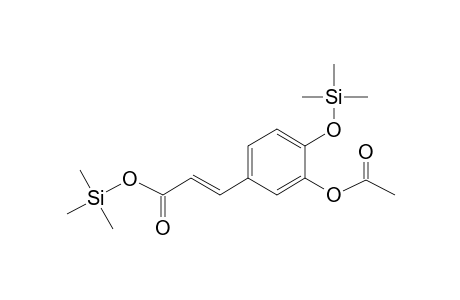 Caffeic acid <(E)>, 3-acetoxy-, di-TMS