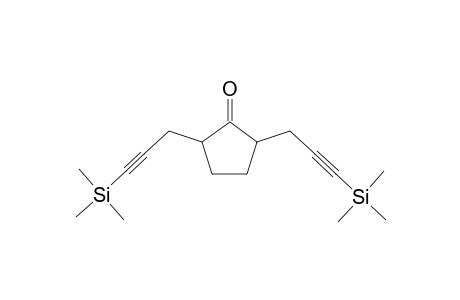 2,5-BIS-(3'-TRIMETHYLSILYLPROP-2'-YNYL)-CYCLOPENTANONE;MAJOR-ISOMER