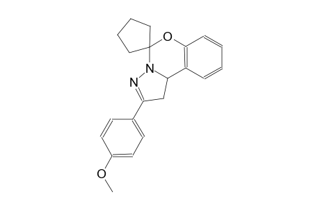 2-(4-methoxyphenyl)-1,10b-dihydrospiro[benzo[e]pyrazolo[1,5-c][1,3]oxazine-5,1'-cyclopentane]