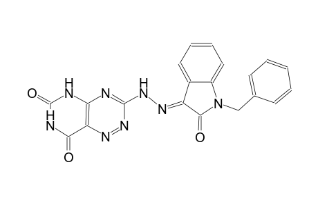 3-[(2E)-2-(1-benzyl-2-oxo-1,2-dihydro-3H-indol-3-ylidene)hydrazino]pyrimido[4,5-e][1,2,4]triazine-6,8(5H,7H)-dione
