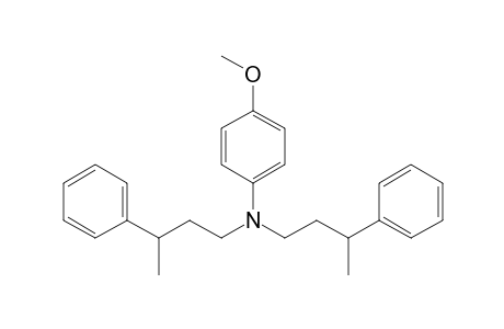 (4-Methoxyphenyl)bis(3-phenylbutyl)amine