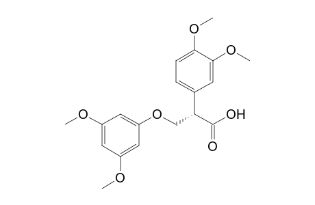 [2S]-(+)-2-(3,4-Dimethoxyphenyl)-3-(3,5-dimethoxyphenyloxy)propanoic acid