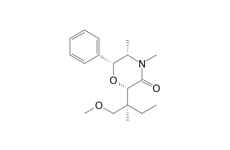 2S,5S,6R-2-[(1S)-1-(Methoxymethyl)-1-methylpropyl]-4,5-dimethyl-6-phenylmorpholin-3-one