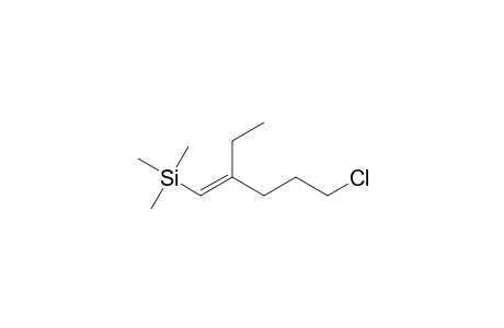 [(E)-5-chloranyl-2-ethyl-pent-1-enyl]-trimethyl-silane