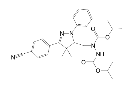 Diisopropyl 1-((3-(4-Cyanophenyl)-4,4-dimethyl-1-phenyl-4,5-dihydro-1H-pyrazol-5-yl)methyl)hydrazine-1,2-dicarboxylate