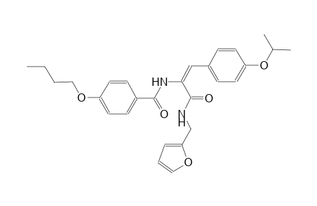 4-butoxy-N-[(E)-1-{[(2-furylmethyl)amino]carbonyl}-2-(4-isopropoxyphenyl)ethenyl]benzamide