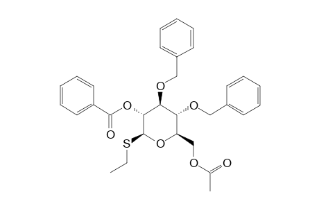 ETHYL-6-O-ACETYL-2-O-BENZOYL-3,4-DI-O-BENZYL-1-THIO-BETA-D-GLUCOPYRANOSIDE