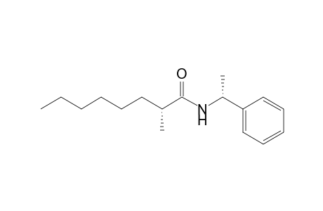 (2R)-2-methyl-N-[(1R)-1-phenylethyl]caprylamide