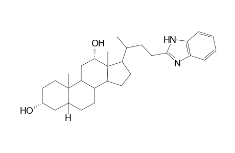 23-(Benzimidazol-2'-yl)nor-cholan-3.alpha.,12.alpha.-diol