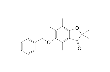 5-Benzyloxy-2,2,4,6,7-pentamethyl-2,3-dihydro-1-benzofuran-3-one
